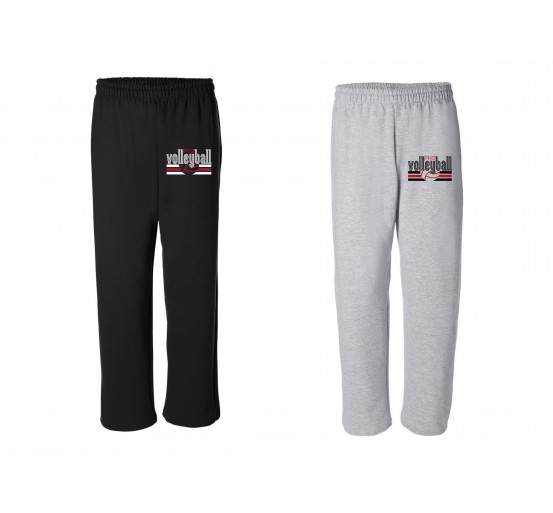 PHS Girls Volleyball - Heavy Blend™ Open-Bottom Sweatpants